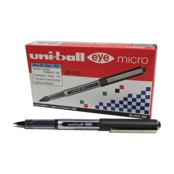 Uni-Ball UB-150 Eye Rollerball Pen Micro Black (Pack of 12) 162545000