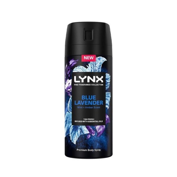 Lynx Fine Fragrance Collection Blue Lavender Premium Deodorant Bodyspray 150 ml