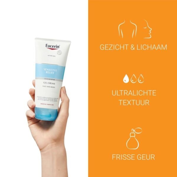 Eucerin Sun Protection Sensitive Relief After-Sun Cream-Gel 200ml - Image 2