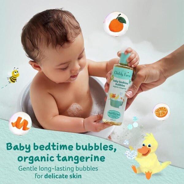 Childs Farm | Baby Regime Bundle | Baby Moisturiser 200ml, Baby Wash and Baby Bubbles 250ml | Suitable for Newborns with Dry, Sensitive and Eczema-prone Skin - Image 2