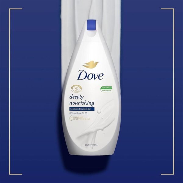 Dove Deeply Nourishing Body Wash Microbiome-Gentle body cleanser for softer, smoother skin after one shower 450 ml - Image 2