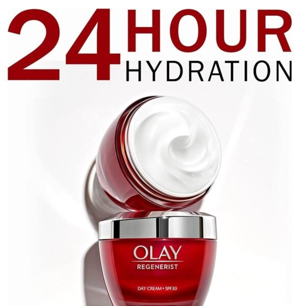 Olay Regenerist Day Face Cream With SPF30, Unique Formula With Vitamin B3 & Niacinamide, Instantly Hydrates For 24H, 50ml - Image 4