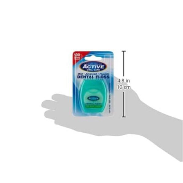 Beauty Formulas Active Oral Care Advanced Dental Floss with Mint Wax Fluoride,100 Metre Size - Image 4