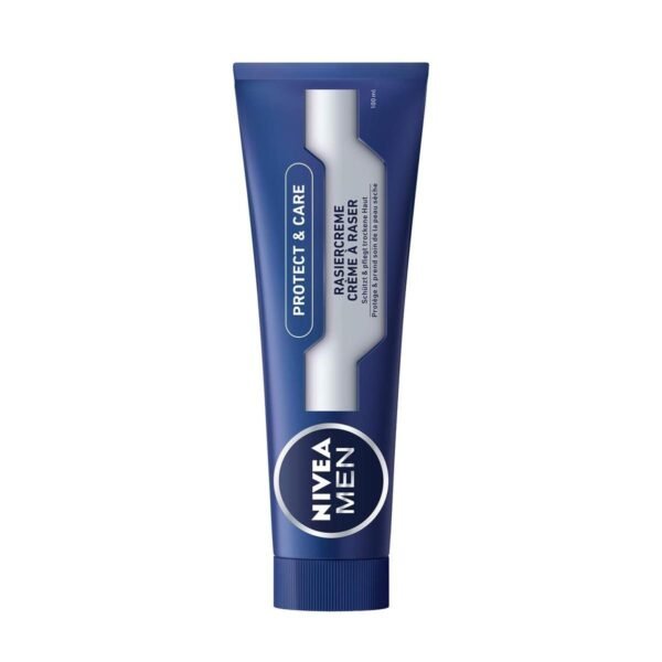 NIVEA MEN Protect & Care Shaving Cream in Pack of 1 (1 x 100 ml), with Creamy Foam for a Gentle Shave, Skin-Friendly Shaving Cream for Men - Image 4