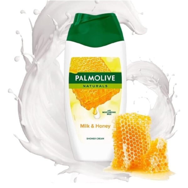 Palmolive Naturals Honey & Milk Shower Gel 6 x 250 ml - Cream Shower with Extracts of Honey & Milk, Suitable for - Image 2